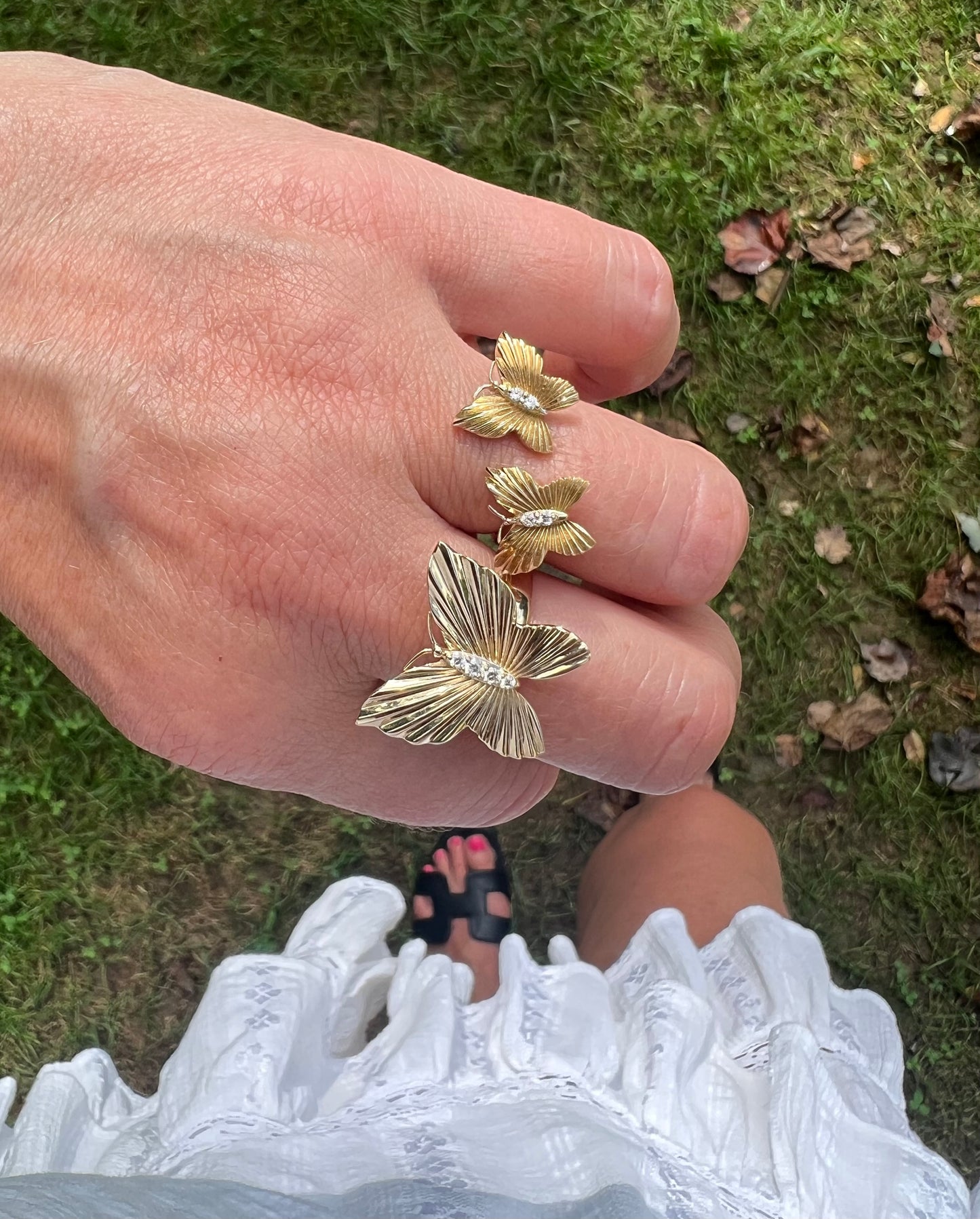 Two stone butterfly
