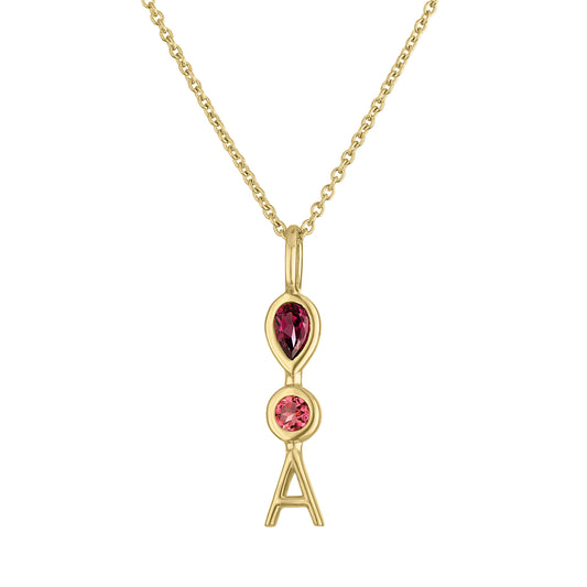 Bailey Initial Charm Necklace