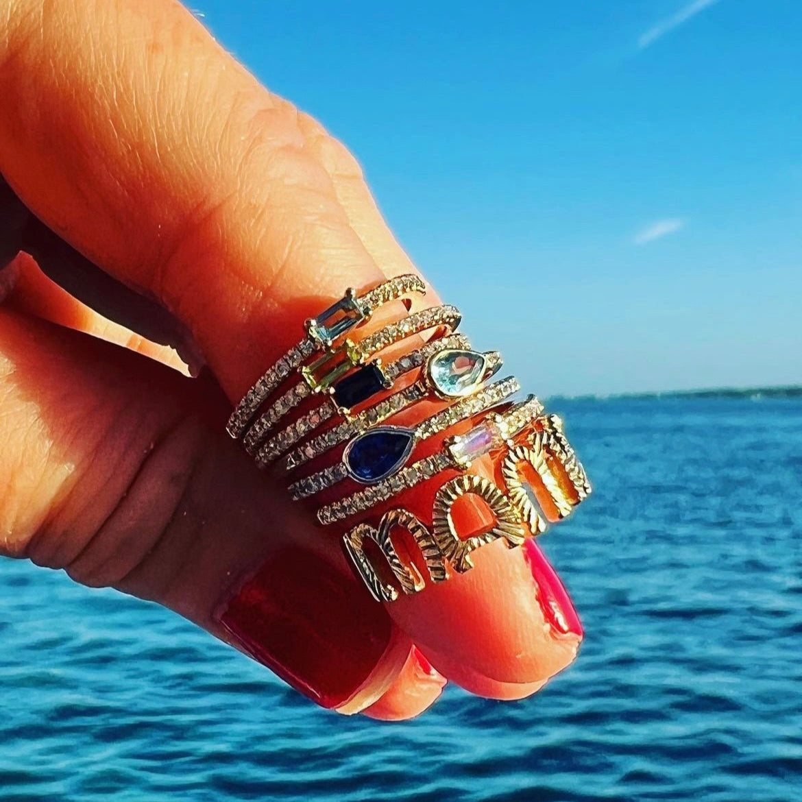 Fiona Fluted Mama Ring – My Story By Jackie Cohen