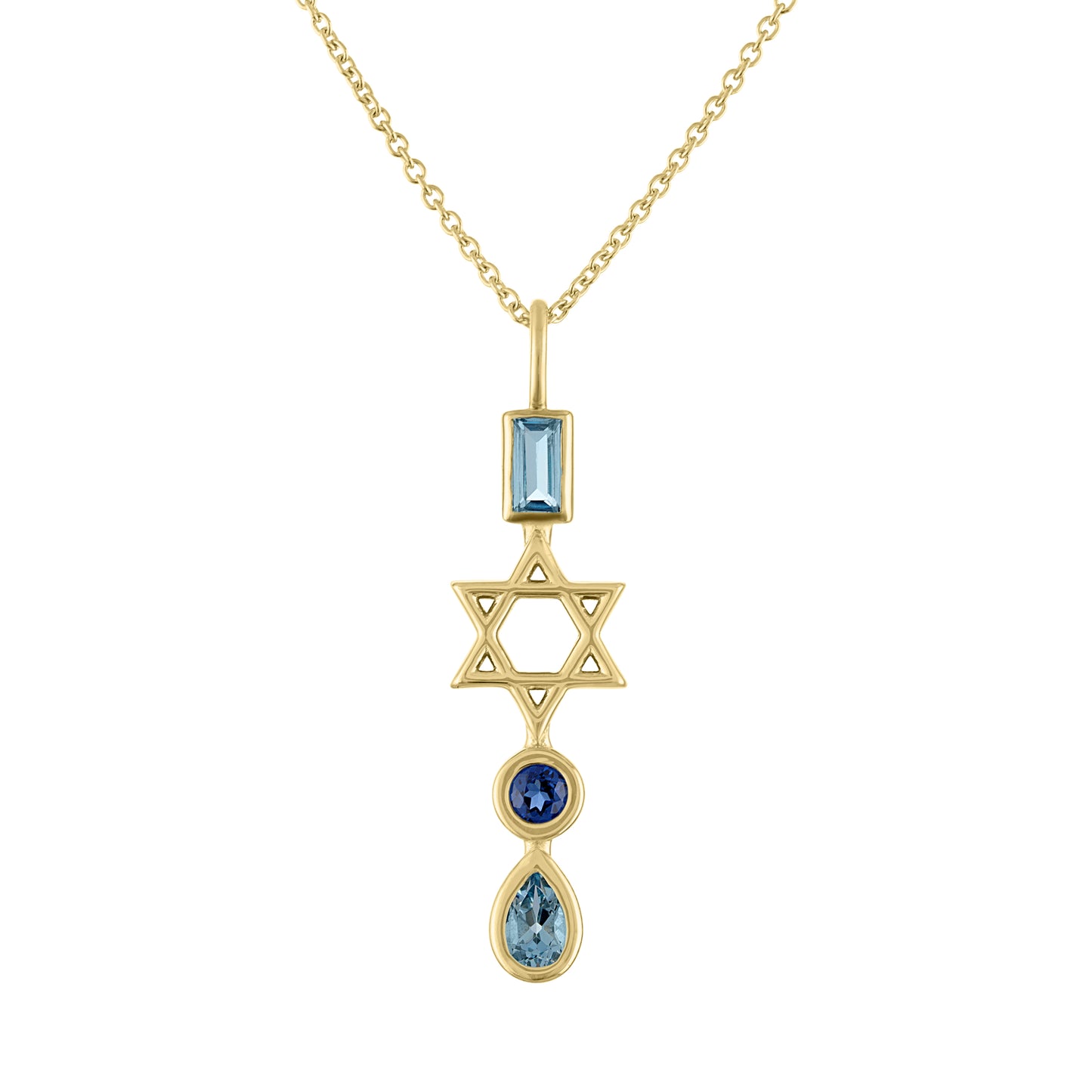 Bailey Star of David Charm Necklace