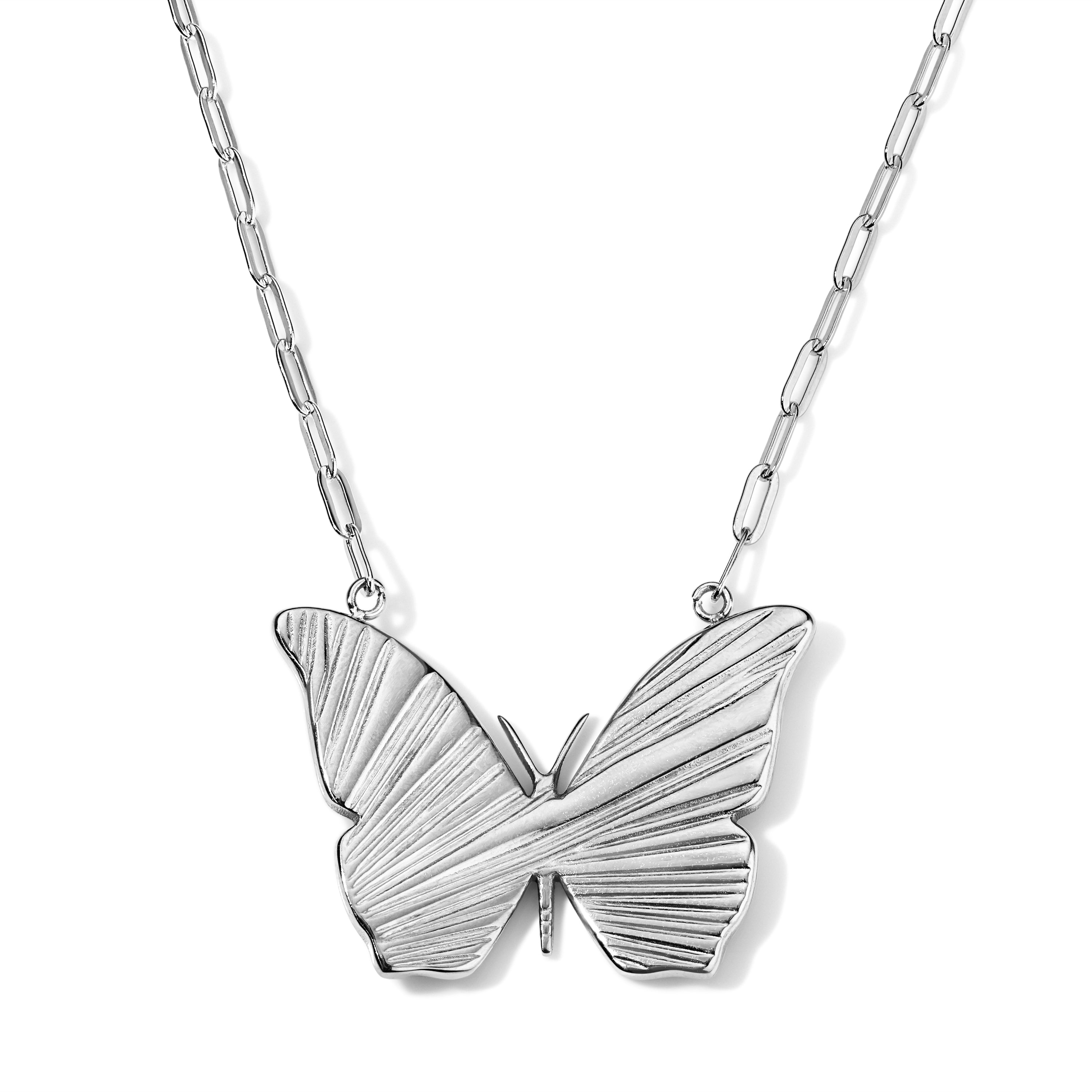 Fluted Butterfly Necklace – My Story By Jackie Cohen