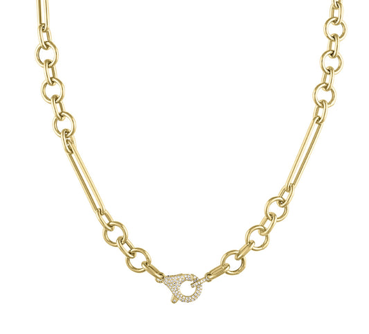 MAC Pavé Clasp Chain Necklace