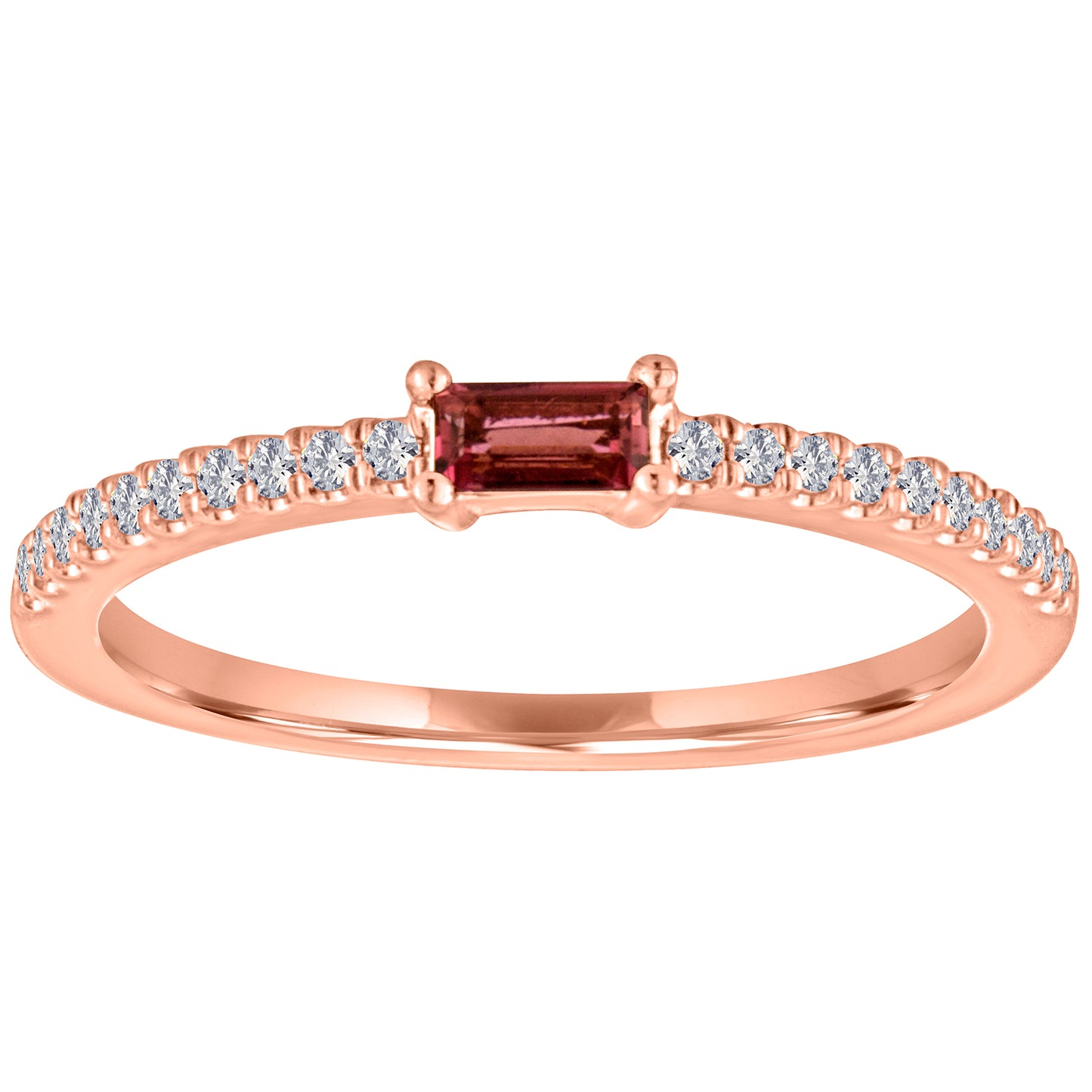 Julia Baguette Birthstone Ring