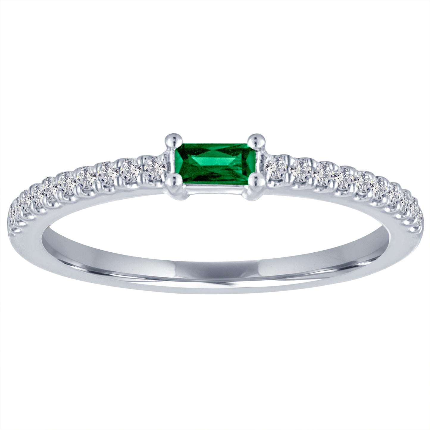 Julia Baguette Birthstone Ring