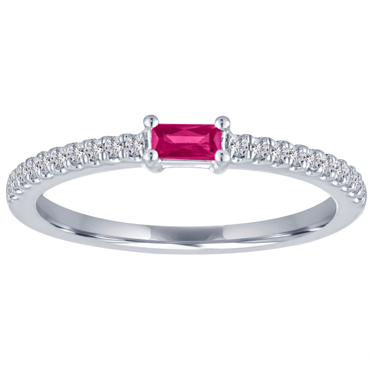 Julia Baguette Birthstone Ring