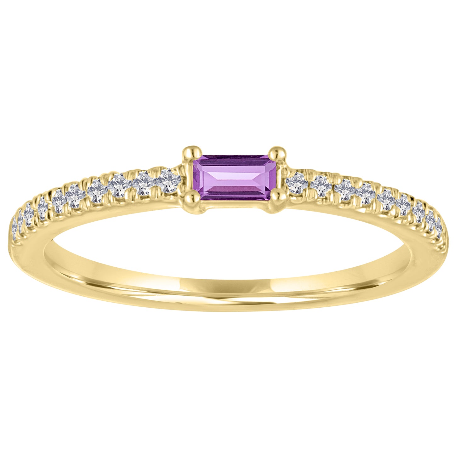 Julia Baguette Birthstone Ring