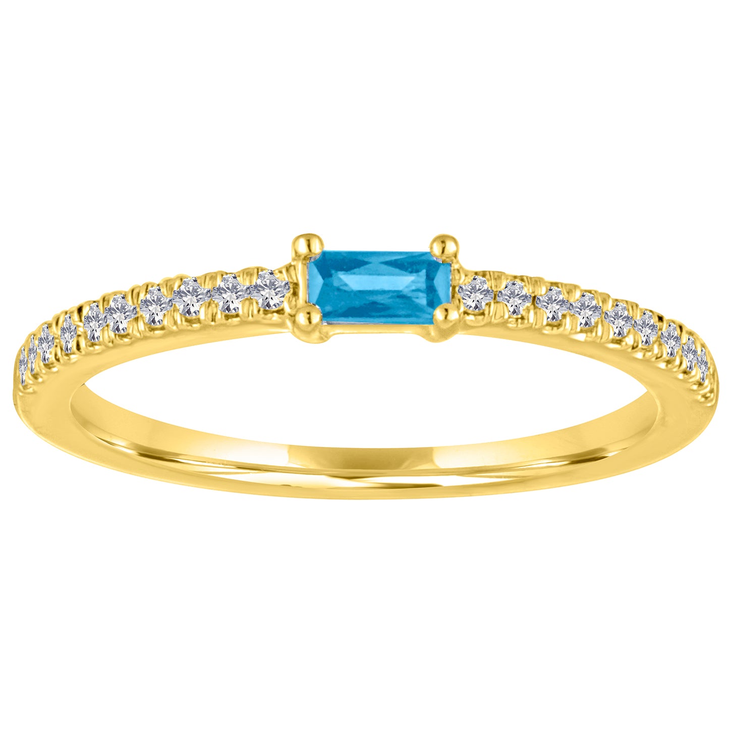 Julia Baguette Birthstone Ring